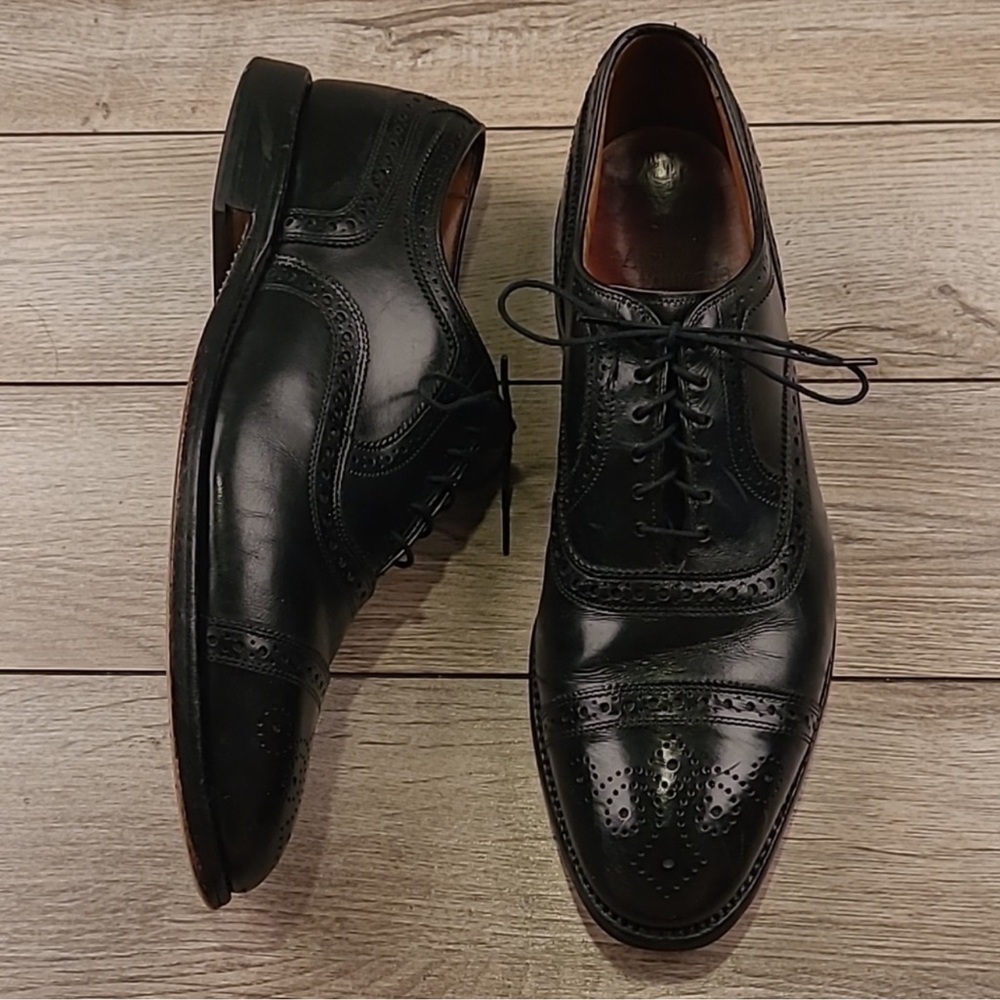 Allen Edmonds Strand Oxfords Shoes Size 10 Black with cedar shoe tree